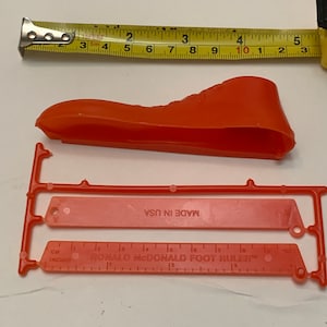 Vintage 1980s Ronald McDonald’s red shoe ruler/pencil holder happy meal toy