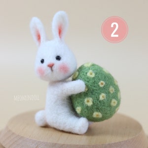 Easter Egg Needle Felting, Easter Rabbit - Etsy