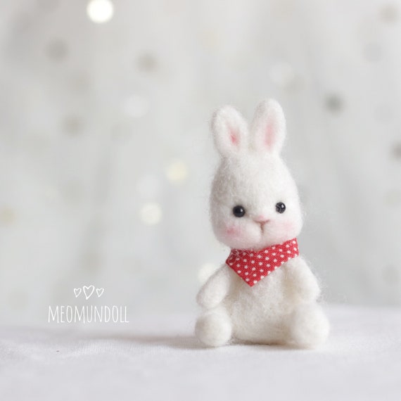 Miniature Figures, Miniature Rabbit, Tiny Rabbit, 3 Inch Toys, 3