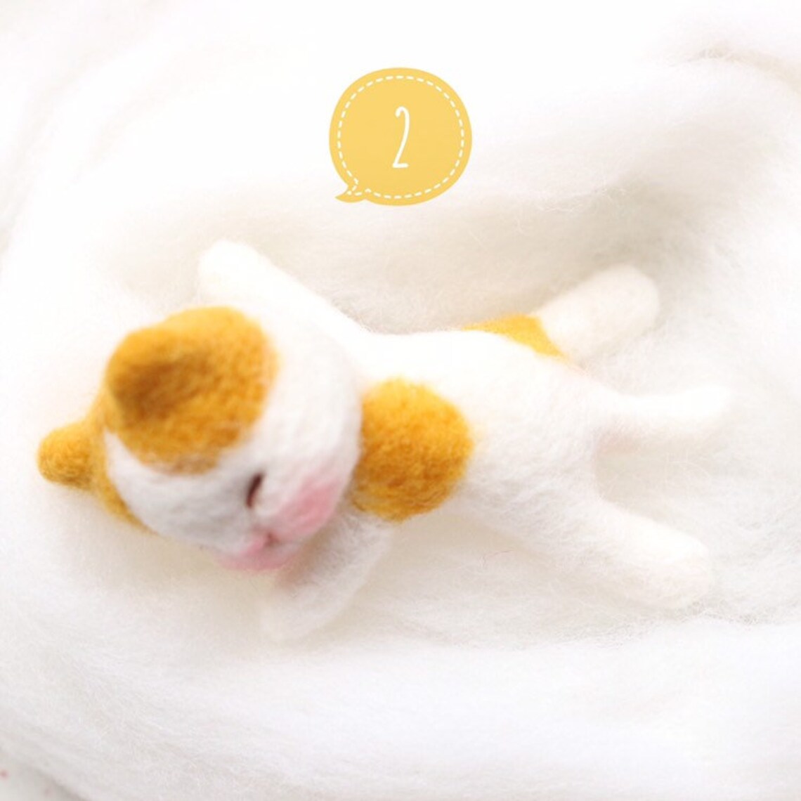 Miniature sleeping cat doll accessories Blythe's friend Etsy