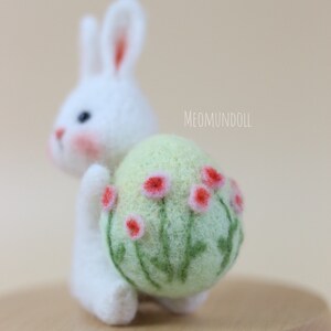 Easter Egg Needle Felting, Easter Rabbit - Etsy