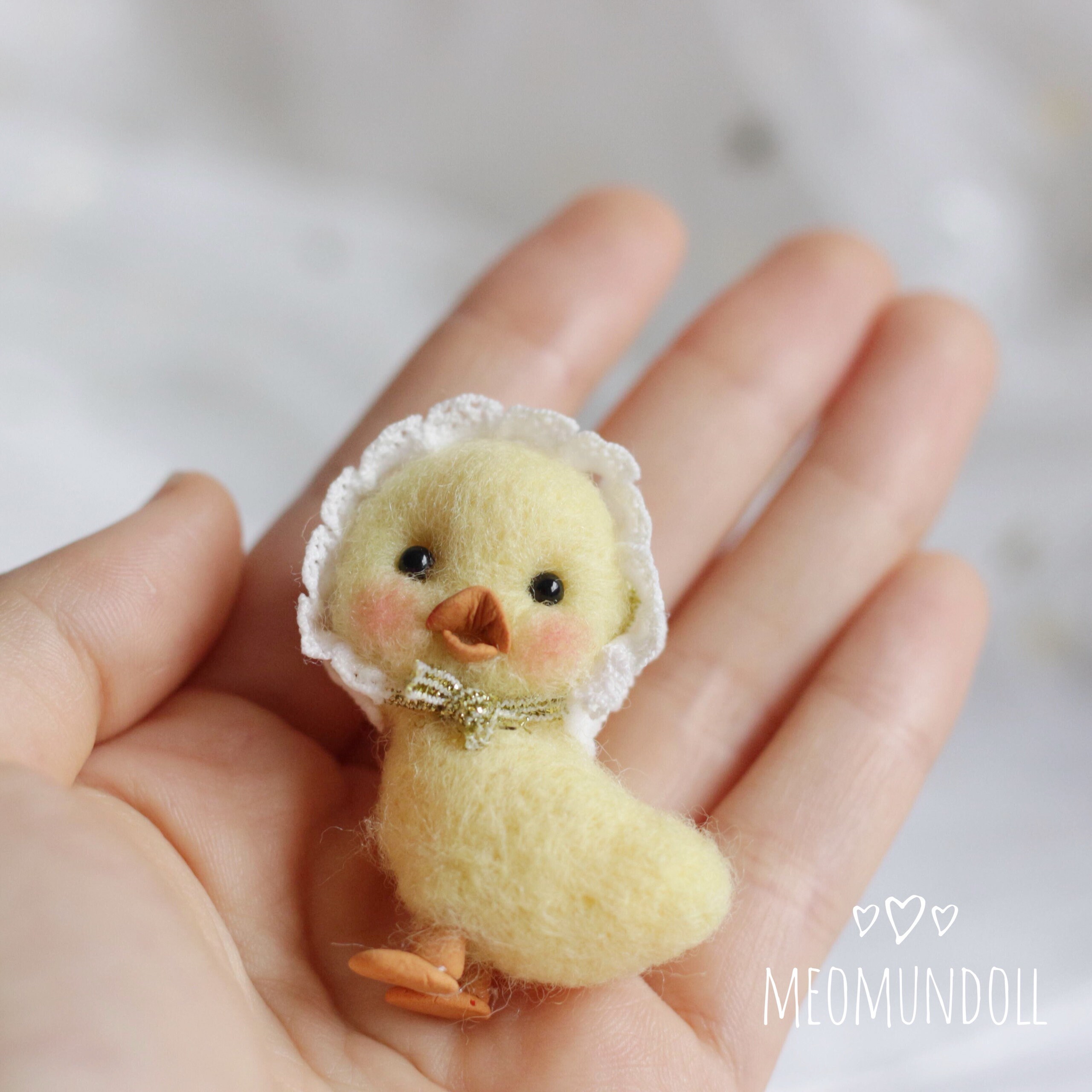 Miniature Duck Doll Miniature Soft Toy Etsy