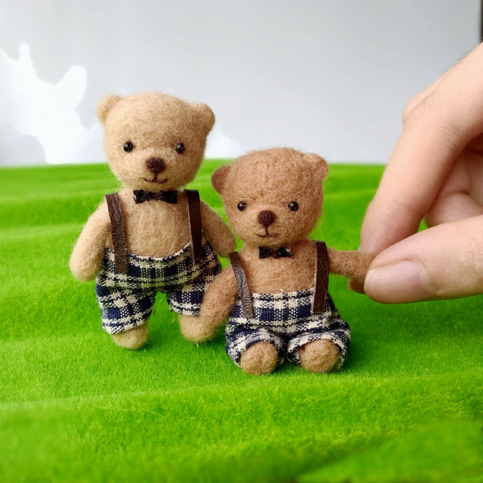 Miniature Teddy Bear Dollhouse Toy Dollhouse Teddy Bear Etsy