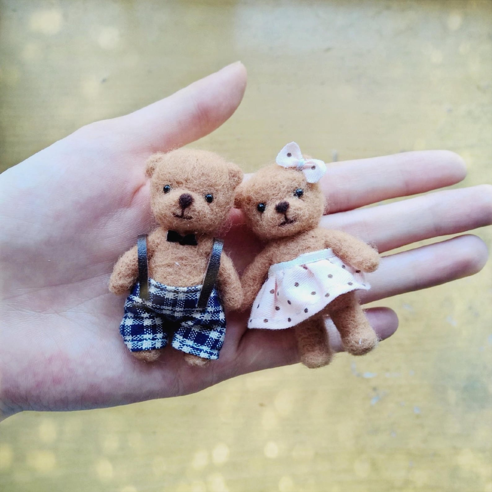 Miniature Teddy Bear Dollhouse Toy Dollhouse Teddy Bear Etsy