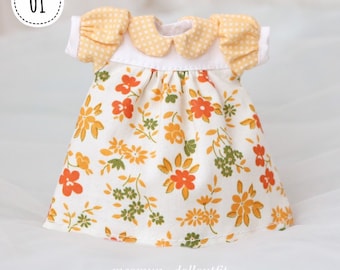 Floral doll dress (various style options)