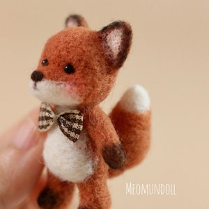 Mini felted fox, Blythe's toy image 2