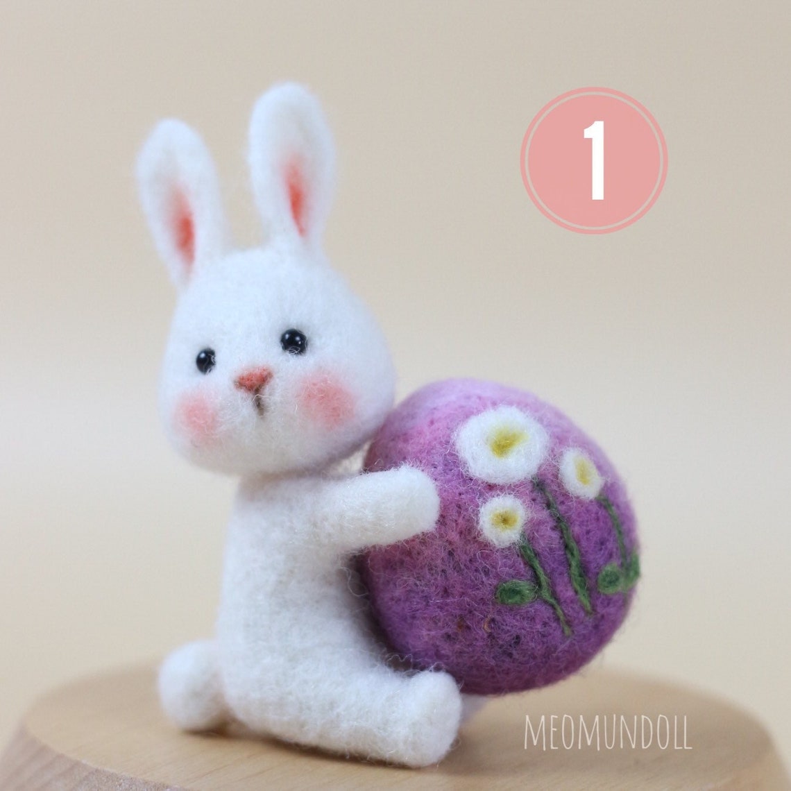 Easter Egg Needle Felting, Easter Rabbit - Etsy