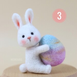 Easter Egg Needle Felting, Easter Rabbit - Etsy
