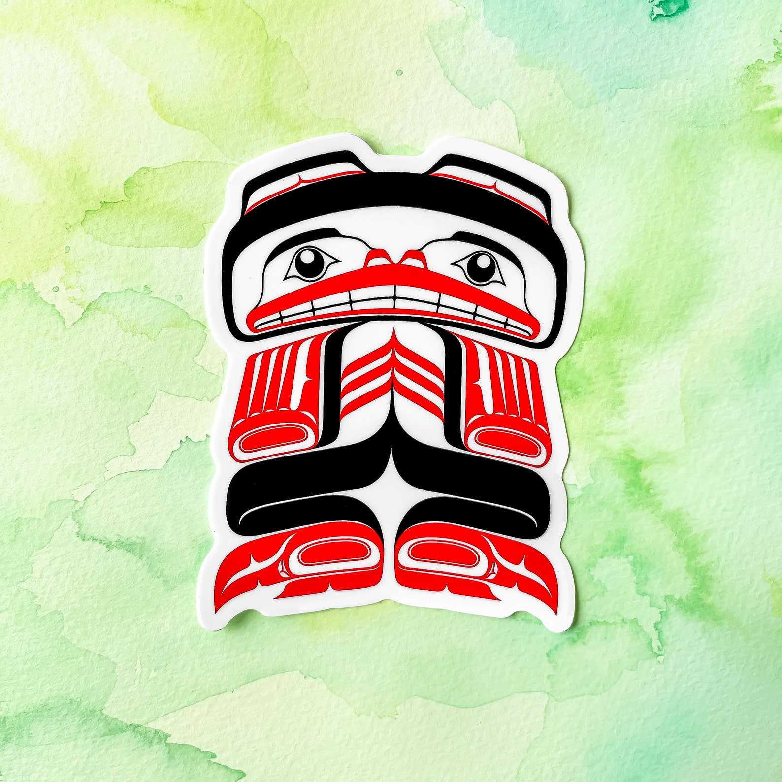 Northwest Coast Kushtaka Laptop Decal Sticker Alaska Native Etsy