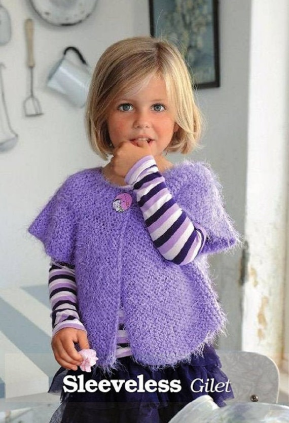 Tuto Gilet Sans Manche Gilet Tricot Bebe Fille Gilet Courte Au