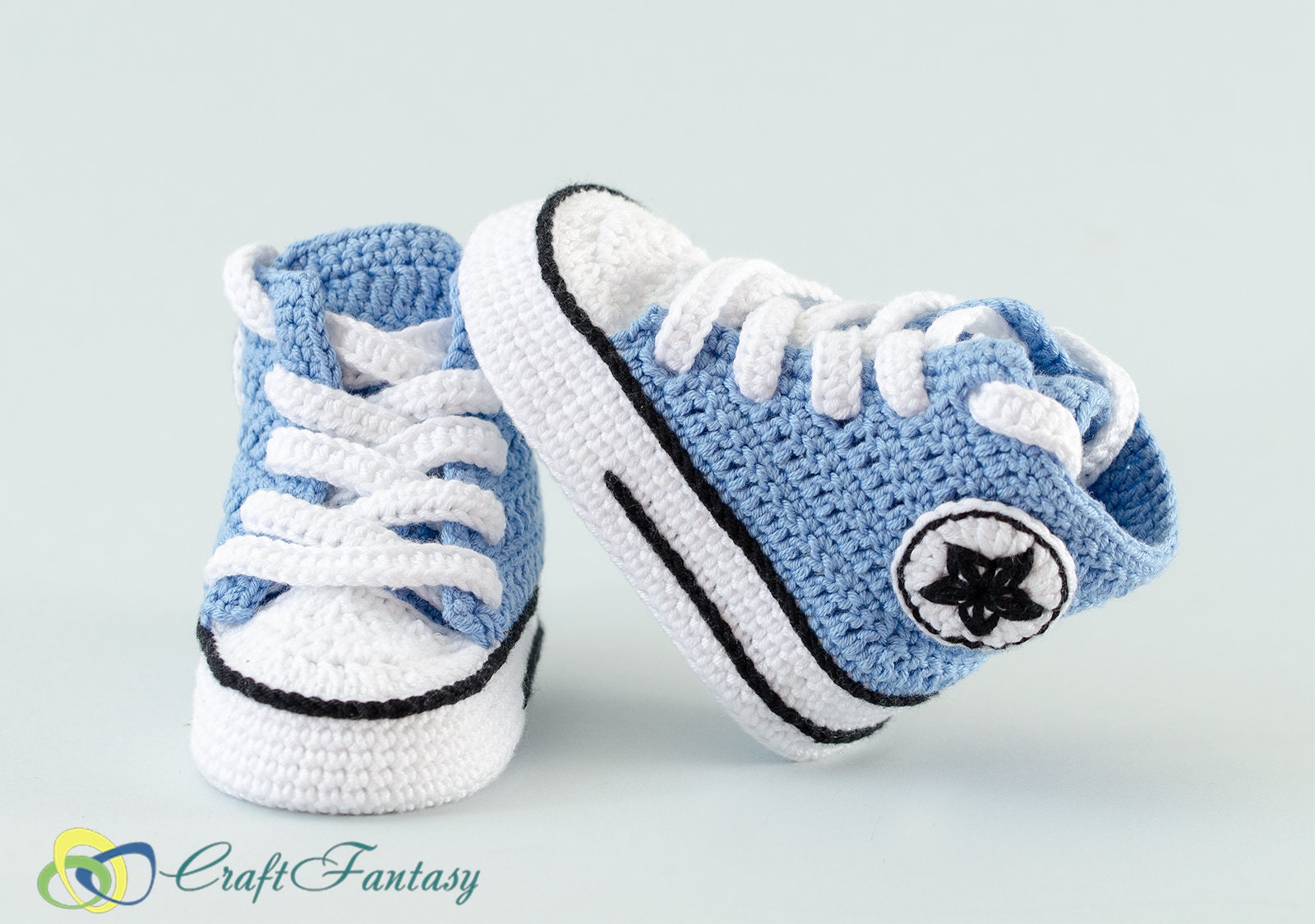 Zapatillas Nike a crochet para bebe - Artesanum