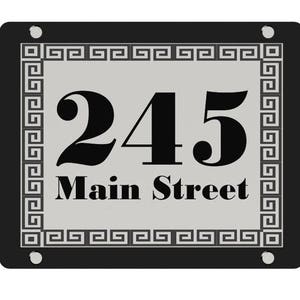 Home Address SignOutdoor SignModern House NumbersHouse NumberNumber Plaque image 1