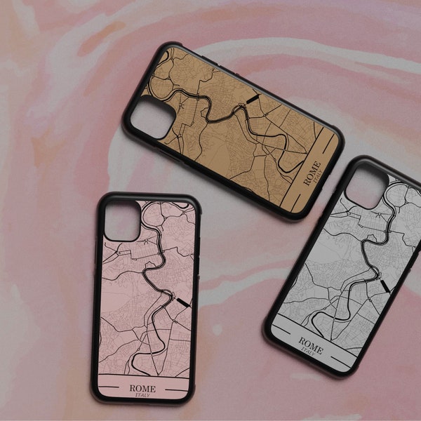 Rome Map Phone Case iPhone and Samsung