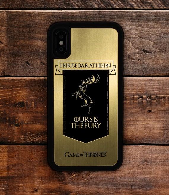 Game Of Thrones House Baratheon Laser Engraved Iphone Etsy