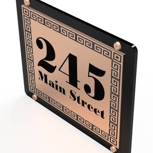 Home Address SignOutdoor SignModern House NumbersHouse NumberNumber Plaque image 5