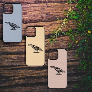 Funda de teléfono símbolo de pájaro indígena iPhone y Samsung