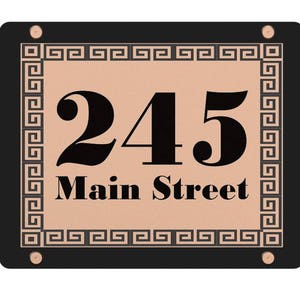 Home Address SignOutdoor SignModern House NumbersHouse NumberNumber Plaque image 7