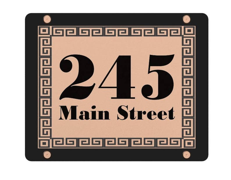 Home Address SignOutdoor SignModern House NumbersHouse NumberNumber Plaque image 7