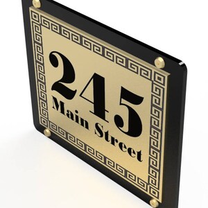 Home Address SignOutdoor SignModern House NumbersHouse NumberNumber Plaque image 8