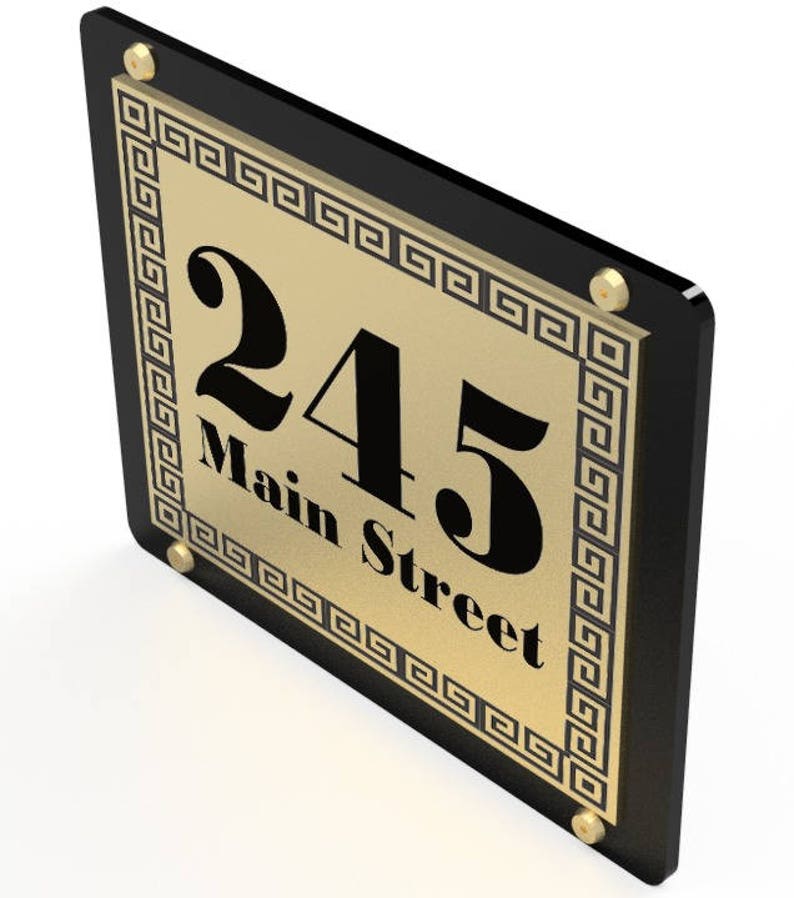 Home Address SignOutdoor SignModern House NumbersHouse NumberNumber Plaque image 8