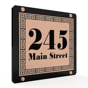 Home Address SignOutdoor SignModern House NumbersHouse NumberNumber Plaque image 6