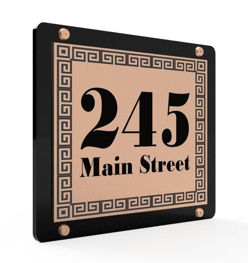 Home Address SignOutdoor SignModern House NumbersHouse NumberNumber Plaque image 6