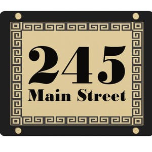 Home Address SignOutdoor SignModern House NumbersHouse NumberNumber Plaque image 10