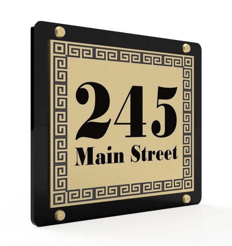 Home Address SignOutdoor SignModern House NumbersHouse NumberNumber Plaque image 9