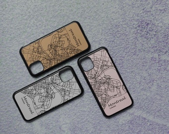 Montreal Map Phone Case iPhone and Samsung