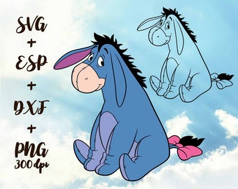 Download Eeyore Mandala Svg - Layered SVG Cut File