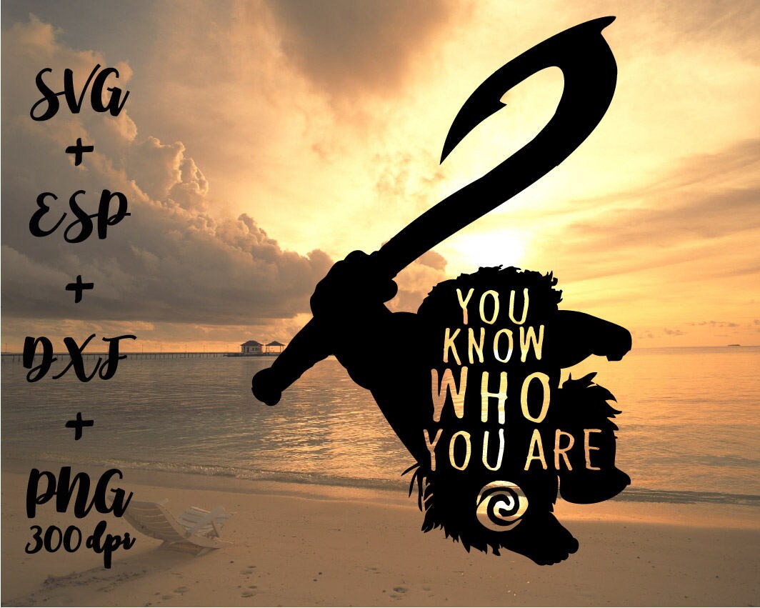 You know who you are MOANA PNG High Resolution SVG Clipart | Etsy