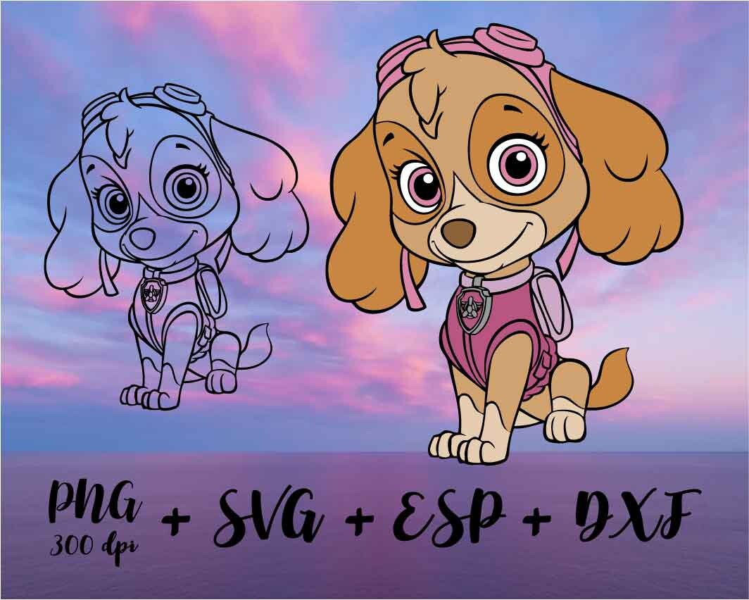 Paw Patrol Skye Cutting Files Disney quote PNG High Etsy