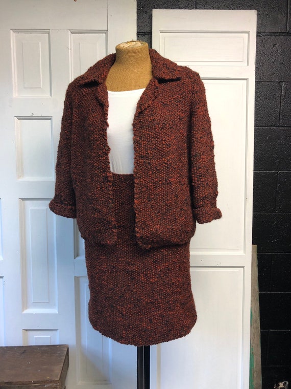 Two Piece Suit Knit Suit Chunky Knit