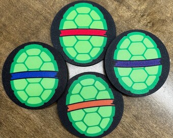 Posavasos inspirados en las Tortugas Ninja mutantes adolescentes TMNT