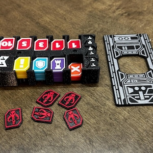Juego de fichas de Star Wars Unlimited de 72 piezas con tapa magnética