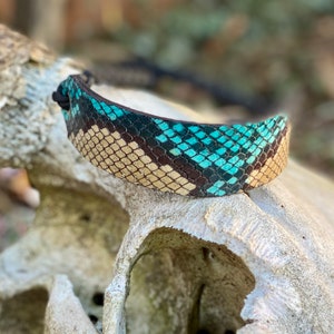 Custom Python and leather wrist sling