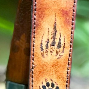 Rustic Leather Sling – Handmade Strap for Hunters and Outdoor Sportsmen - pew pew