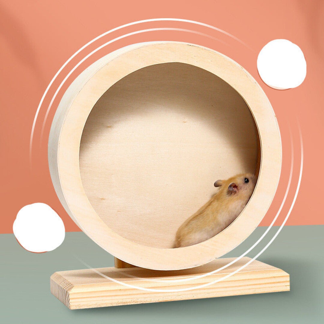 Ecofriendly Wooden Hamster Wheel Etsy