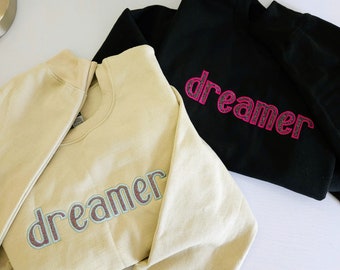 dreamer - Embroidered Crewneck Sweater