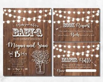baby q invitation etsy