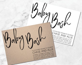 Baby Bash Shower Invitation Diaper Raffle Book Card Etsy