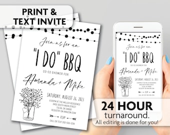 I Do BBQ Shower Invitations | Print, Text or Email Invite