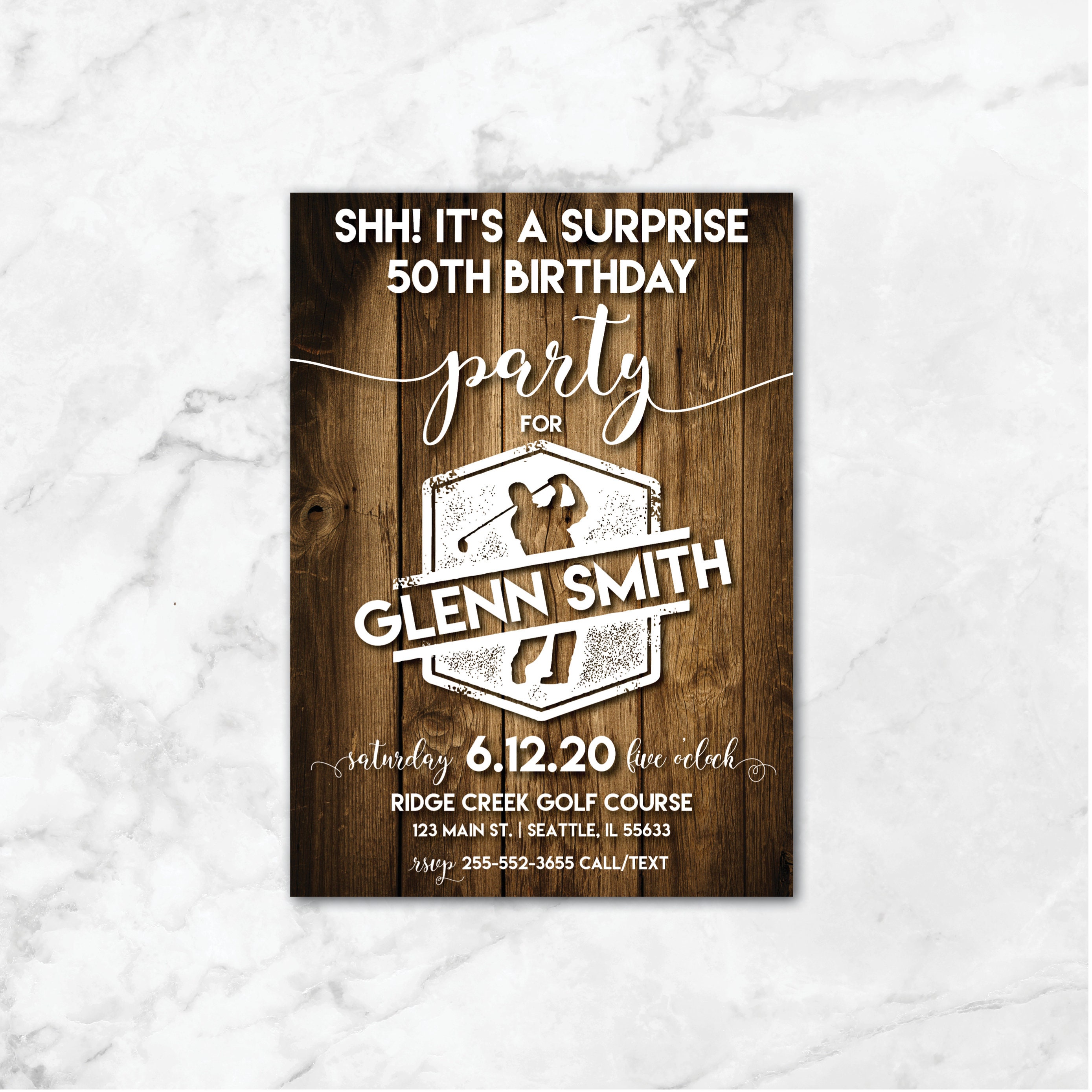 Golf Birthday Invitation Golfing Birthday Invites Top Golf - Etsy UK