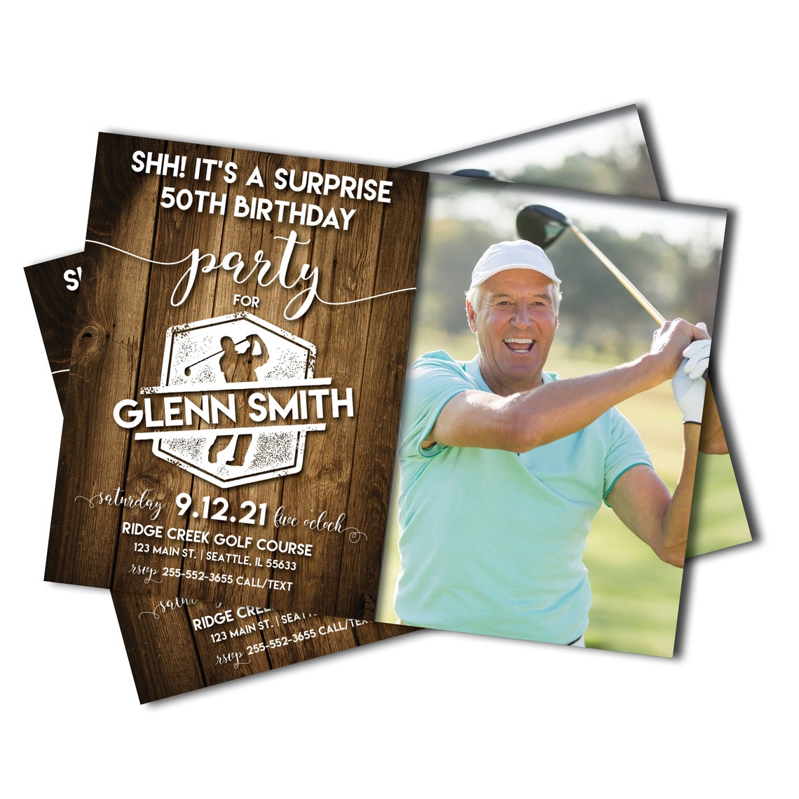 Golf Birthday Invitation Golfing Birthday Invites Top Golf | Etsy