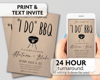 I Do BBQ Shower Invitations | Print, Text or Email Invite