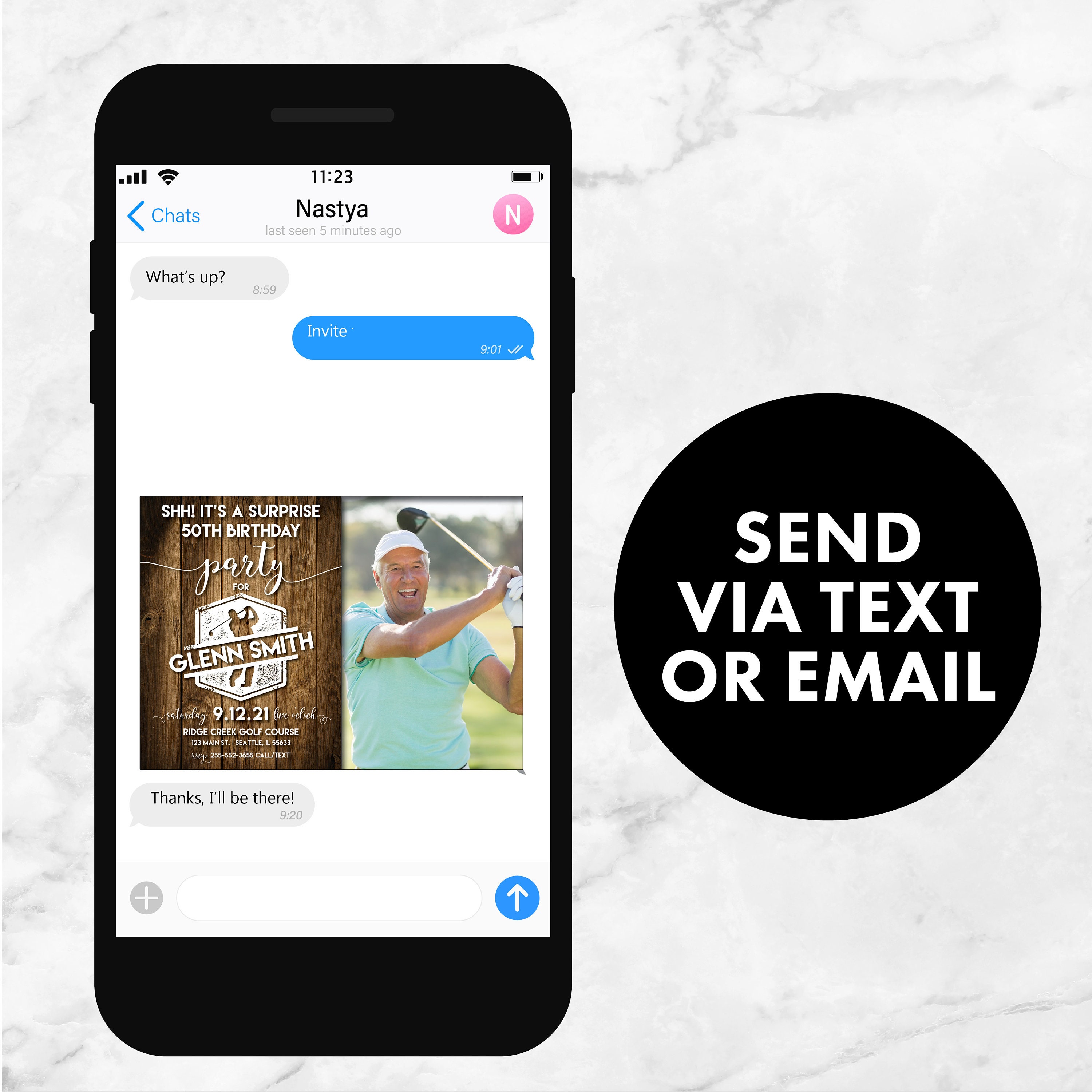 Golf Birthday Invitation Golfing Birthday Invites Top Golf | Etsy