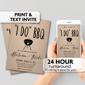 I Do BBQ Shower Invitations | Print, Text or Email Invite