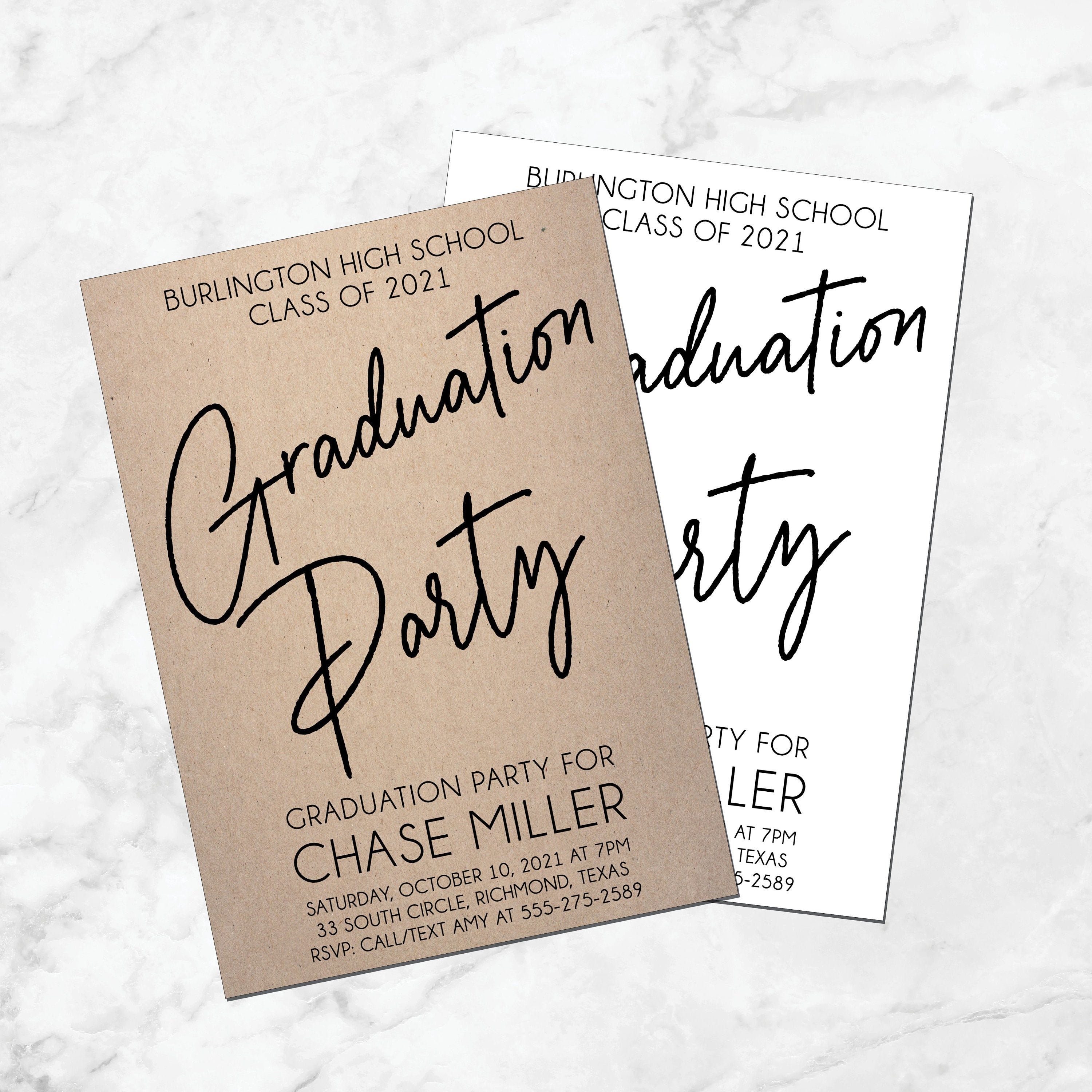 Graduation Party Invitation Class of 2022 Etsy
