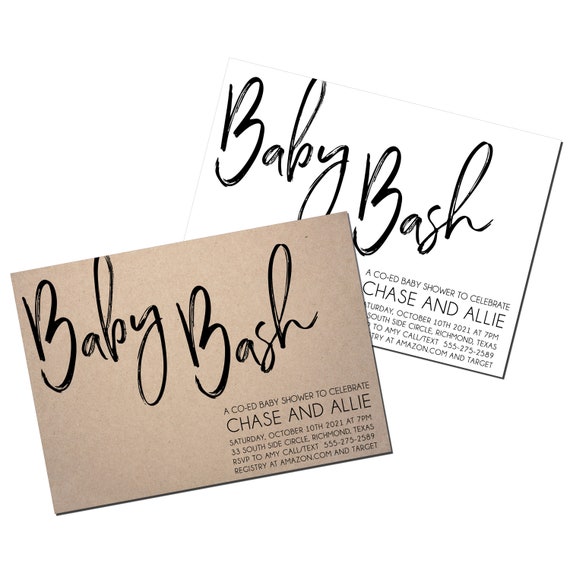 Invitations A La Baby Bash Shower Etsy France Invitations A La Baby Bash Shower Etsy France