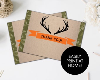 Camo Thank You Card | Etsy